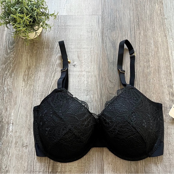 NWT LIVELY Lace Jet Black Bra - Picture 1 of 5